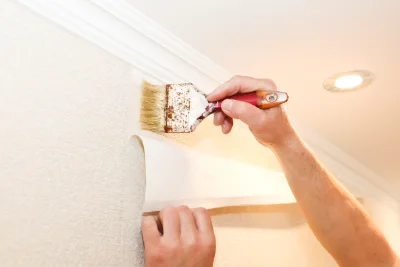 Pose de papier peint à Saint-Secondin — revêtements muraux et toiles de verre
